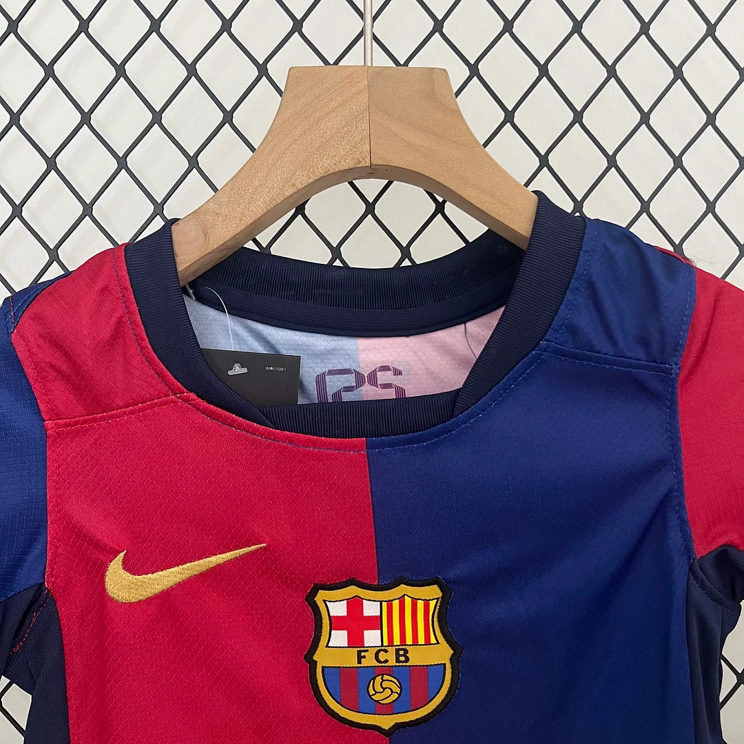 2024/2025 Barcelona Home Football Shirt 1:1 Thai Quality Kids Size:football jersey mysite: unitedjerseyfootball 邓江浪:football