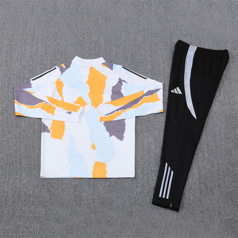 ManixJersey.com | Real Madrid 2025 Long Sleeve Training Set - Three Color Mixing -Customize Name, Number and Patch | Worldwide Shipping