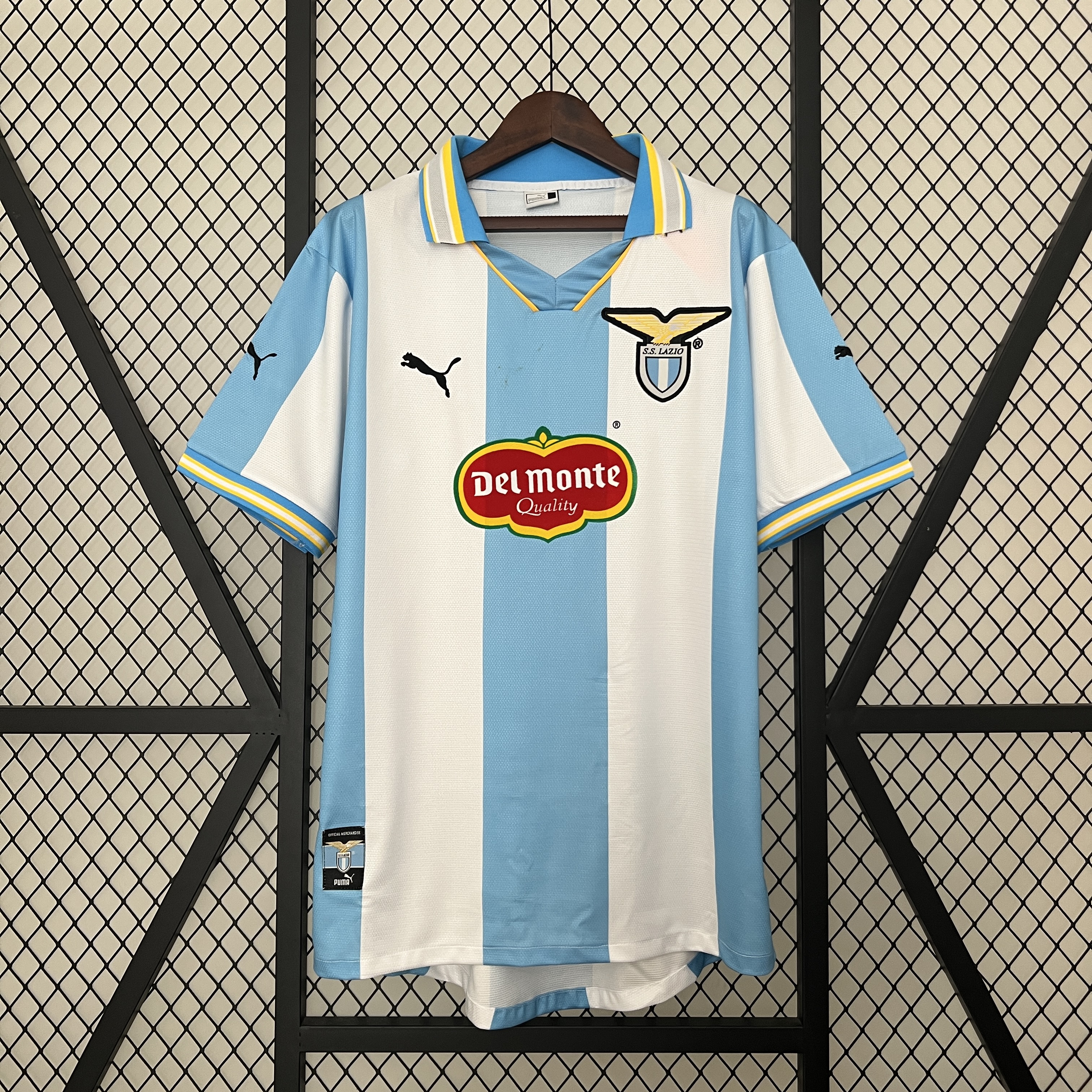 ManixJersey.com | Retro Lazio 1999-00 European Home Stadium Jersey -Customize Name, Number and Patch | Worldwide Shipping