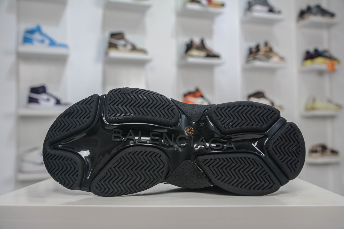 Balenciaga Triple S Logotype Sneaker in Black、mysite、Cacoeks