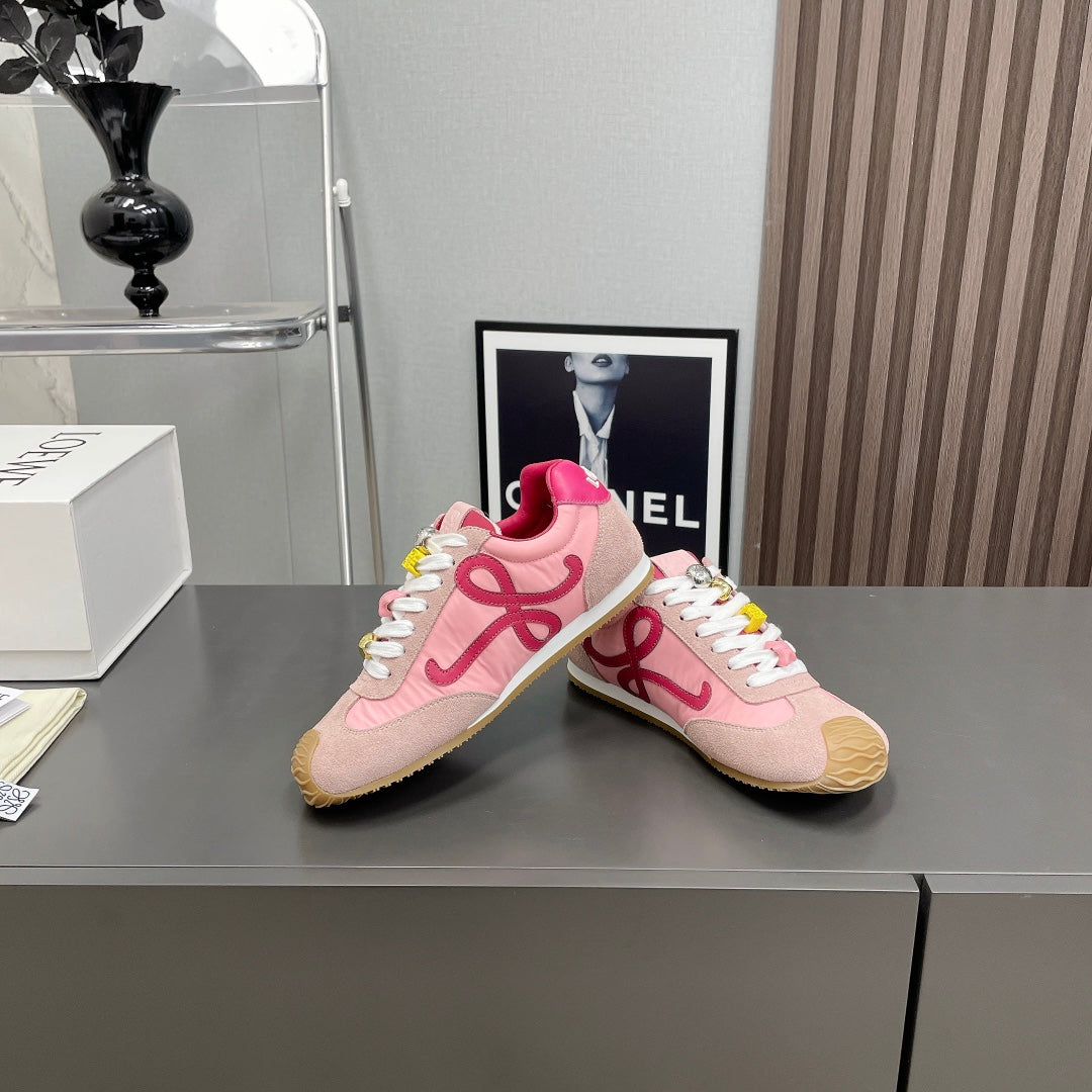 BALLET RUNNER 2.0 IN PINK PASTEL SUEDE AND LYCRA FABRIC、mysite、Cacoeks