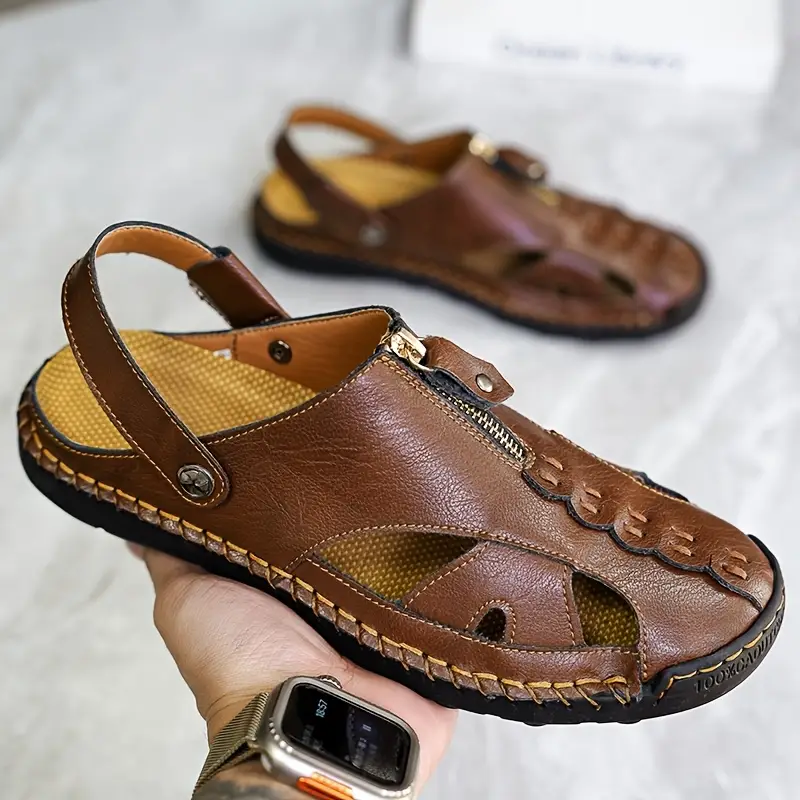 mens sandals outdoor closed toe   details 0