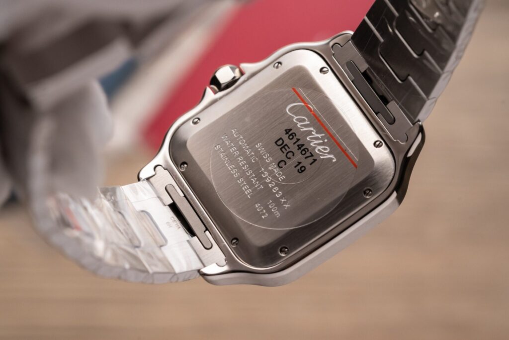 Đồng Hồ Cartier Santos de Cartier WSSA0013 Rep 11 Blue Dial BV 39 (9)