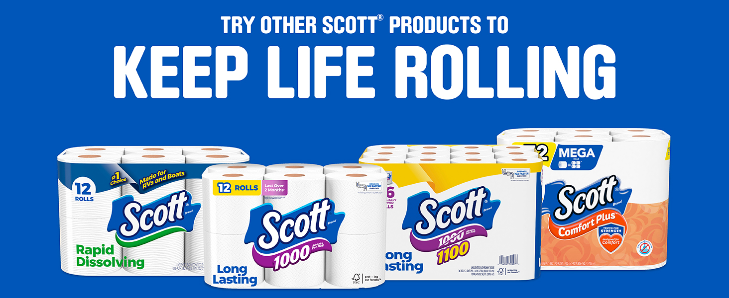 keep life rolling with other scott products