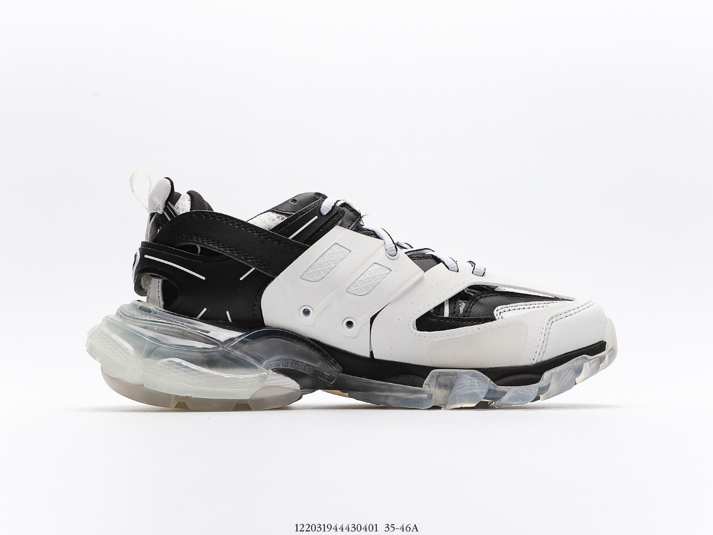 Balenciaga Track Clear Sole Trainer White Black、mysite、Cacoeks