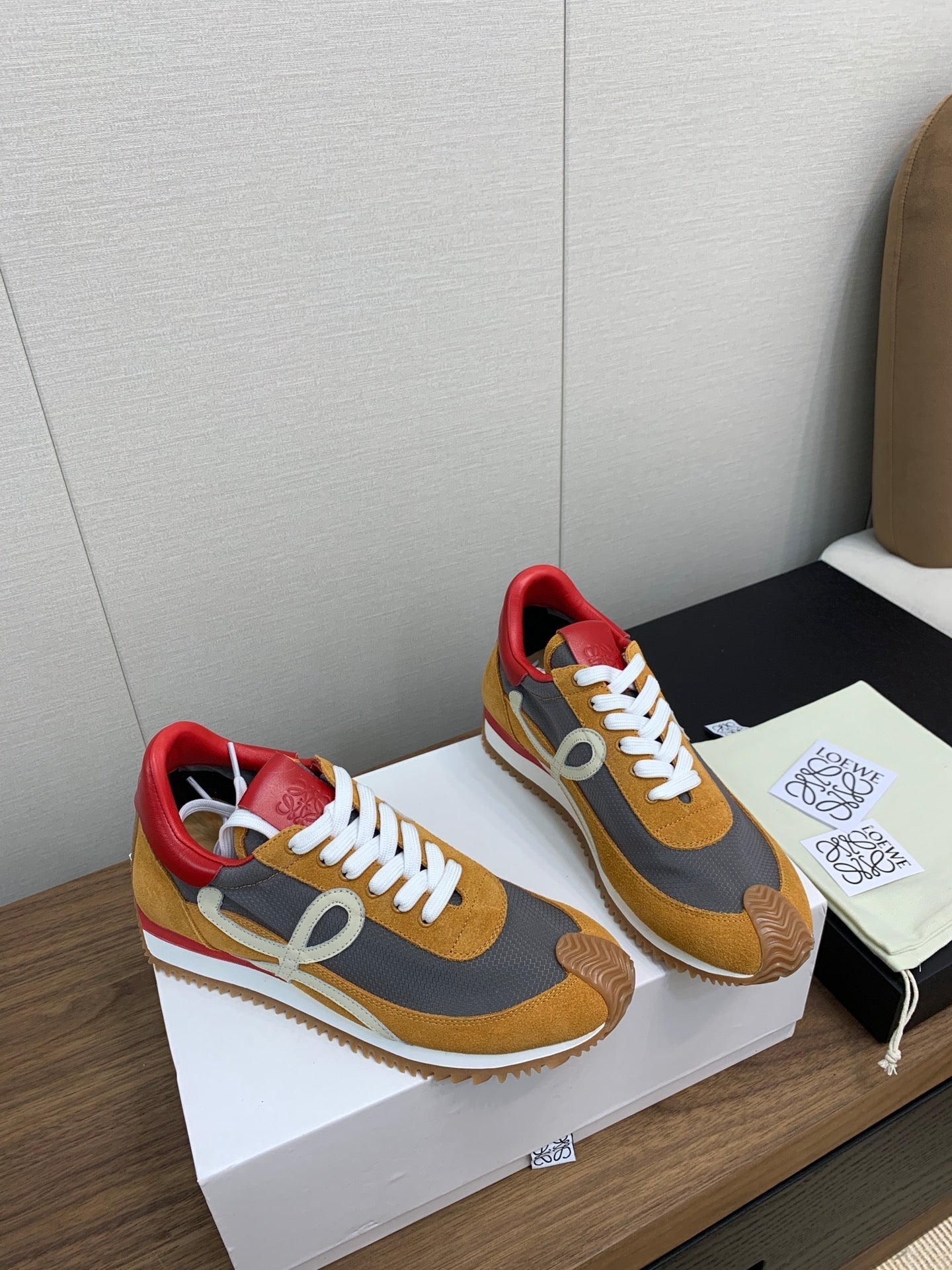 LW FLOW RUNNER SNEAKER BRONZE-ANCHOR SUEDE、mysite、Cacoeks