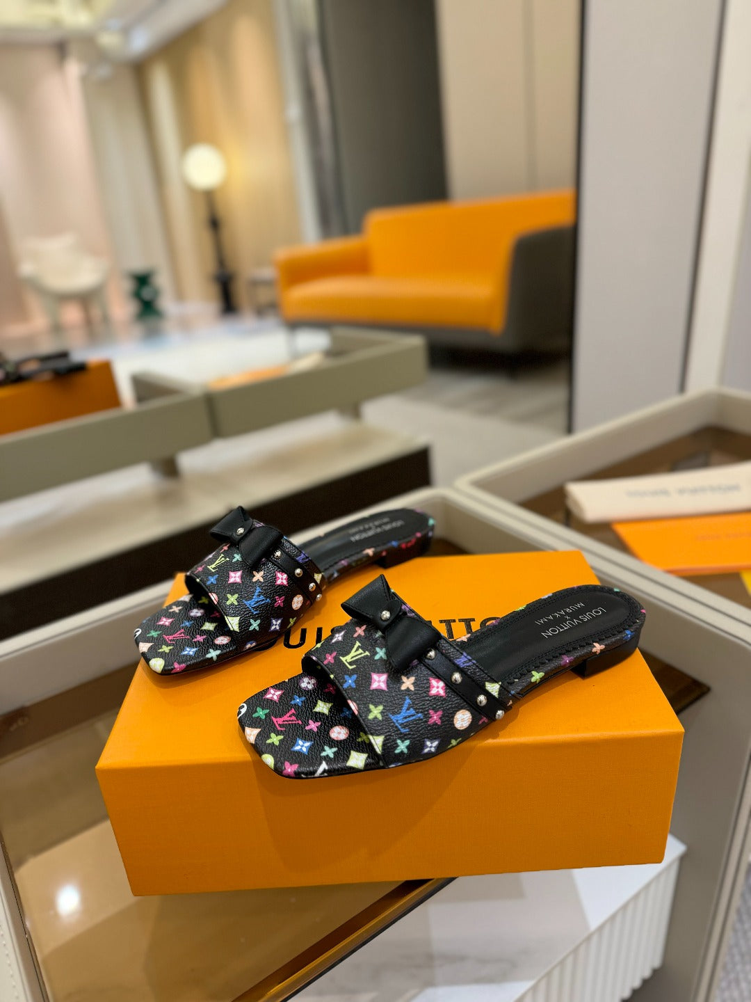 LV X TM 6AM FLAT MULE IN BLACK MONOGRAM CALFSKIN、mysite、Cacoeks