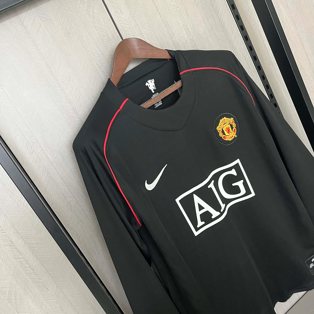 2007/2008 Retro Long Sleeve Manchester United Third Away Football Shirt 1:1 Thai Quality:football jersey mysite: unitedjerseyfootball 邓江浪:football