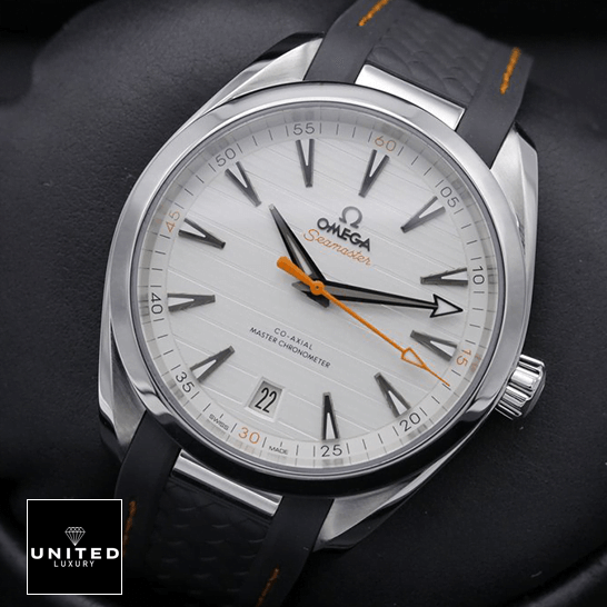 Omega Aqua Terra 220.12.41.21.02.002 White Dial Replica orange second hand