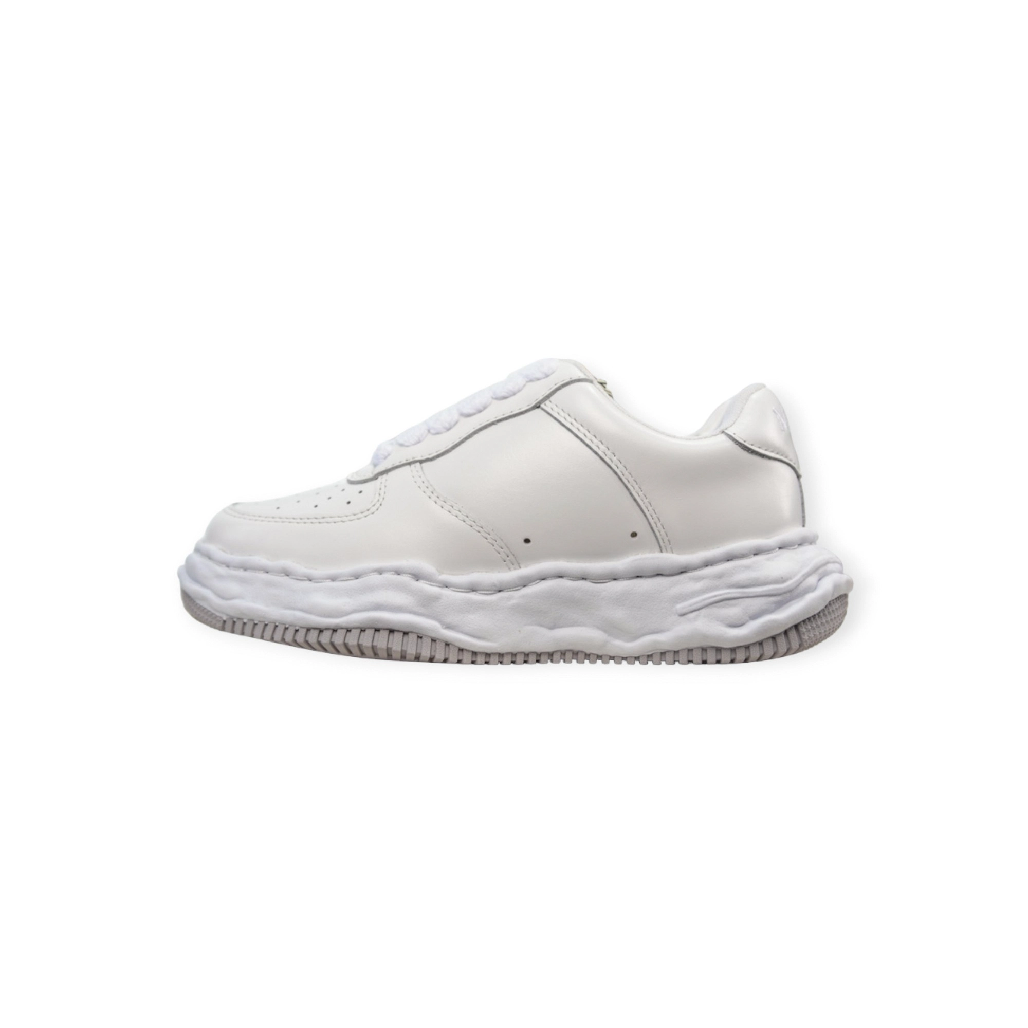 Maison Mihara Yasuhiro Wayne OG Sole Leather Low-top Sneaker White、mysite、Cacoeks