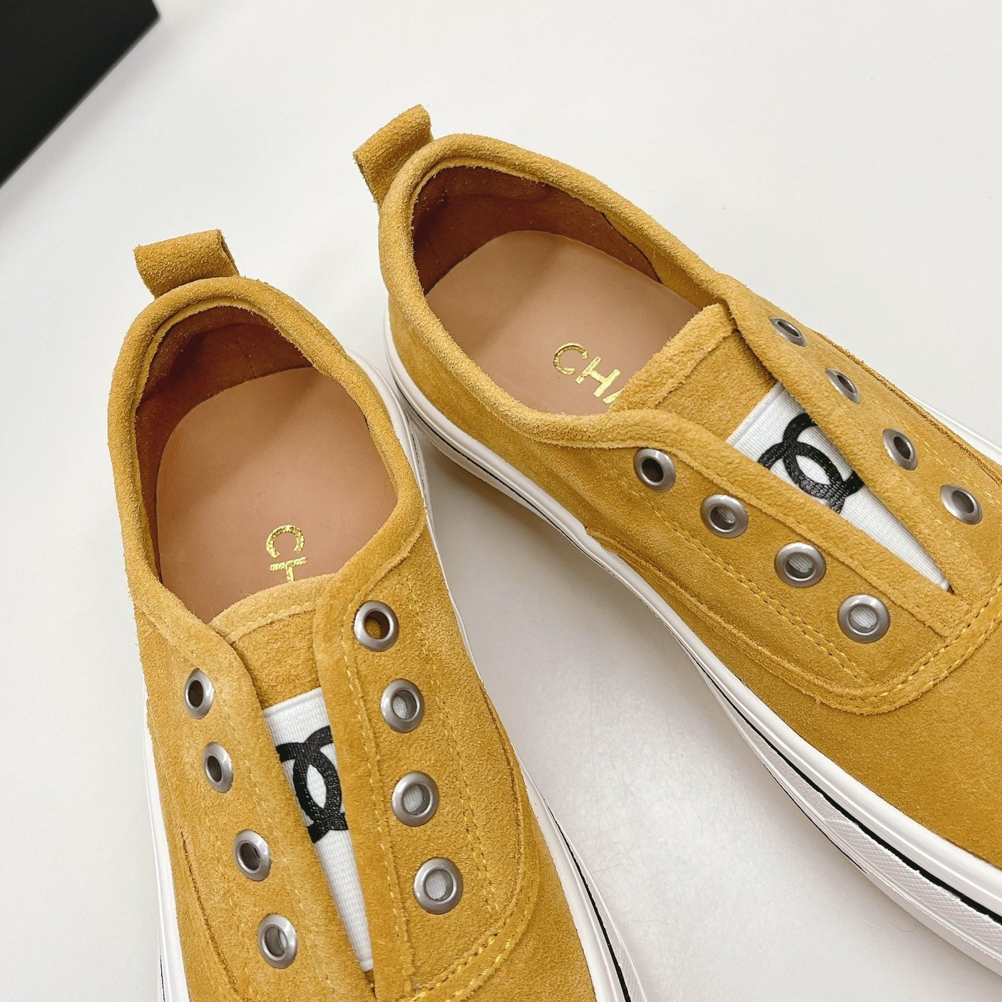 Double C Platform Biscuit Shoes Fabric Amber Yellow、mysite、Cacoeks