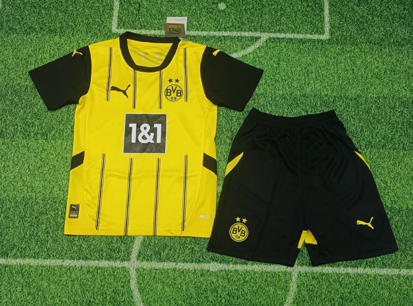 24/25 Borussia Dortmund Home Football Shirt Kids Size Suit-mysite Custom Football Kit- Nextkits