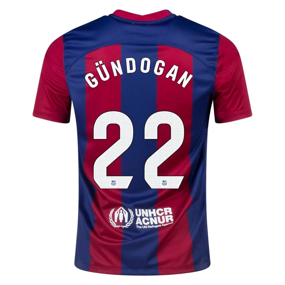 23/24 Barcelona #22 Ilkay Gundogan Home Jersey-mysite Custom Football Kit- Nextkits
