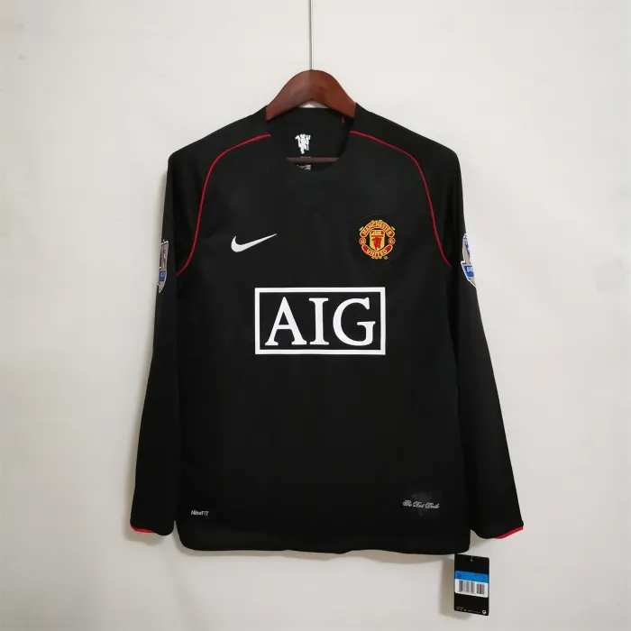 2007/2008 Retro Long Sleeve Manchester United Third Away Football Shirt 1:1 Thai Quality:football jersey mysite: unitedjerseyfootball 邓江浪:football