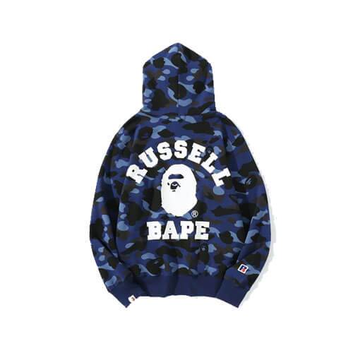 Bape x Russell Shark Navy Hoodie、mysite、Cacoeks