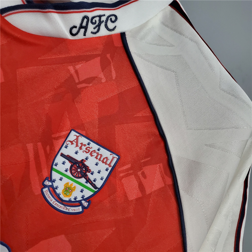 ManixJersey.com | Retro Arsenal 90-92 Home Stadium Jersey -Customize Name, Number and Patch | Worldwide Shipping