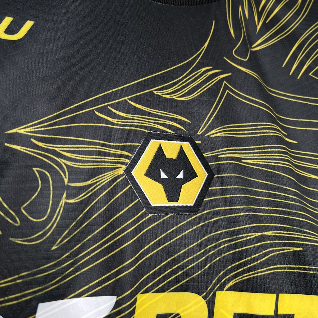 ManixJersey.com | Wolverhampton Wanderers Wolves 24-25 Away Jersey - Fans Version -Customize Name, Number and Patch | Worldwide Shipping