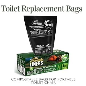 UNNI 100% Compostable Toilet Replacement Bags