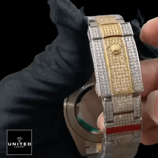 Rolex Arabic Dial Replica 3 rolex_datejust_two_tone_yellow_gold_arabic_dial_iced_out_116300_clips