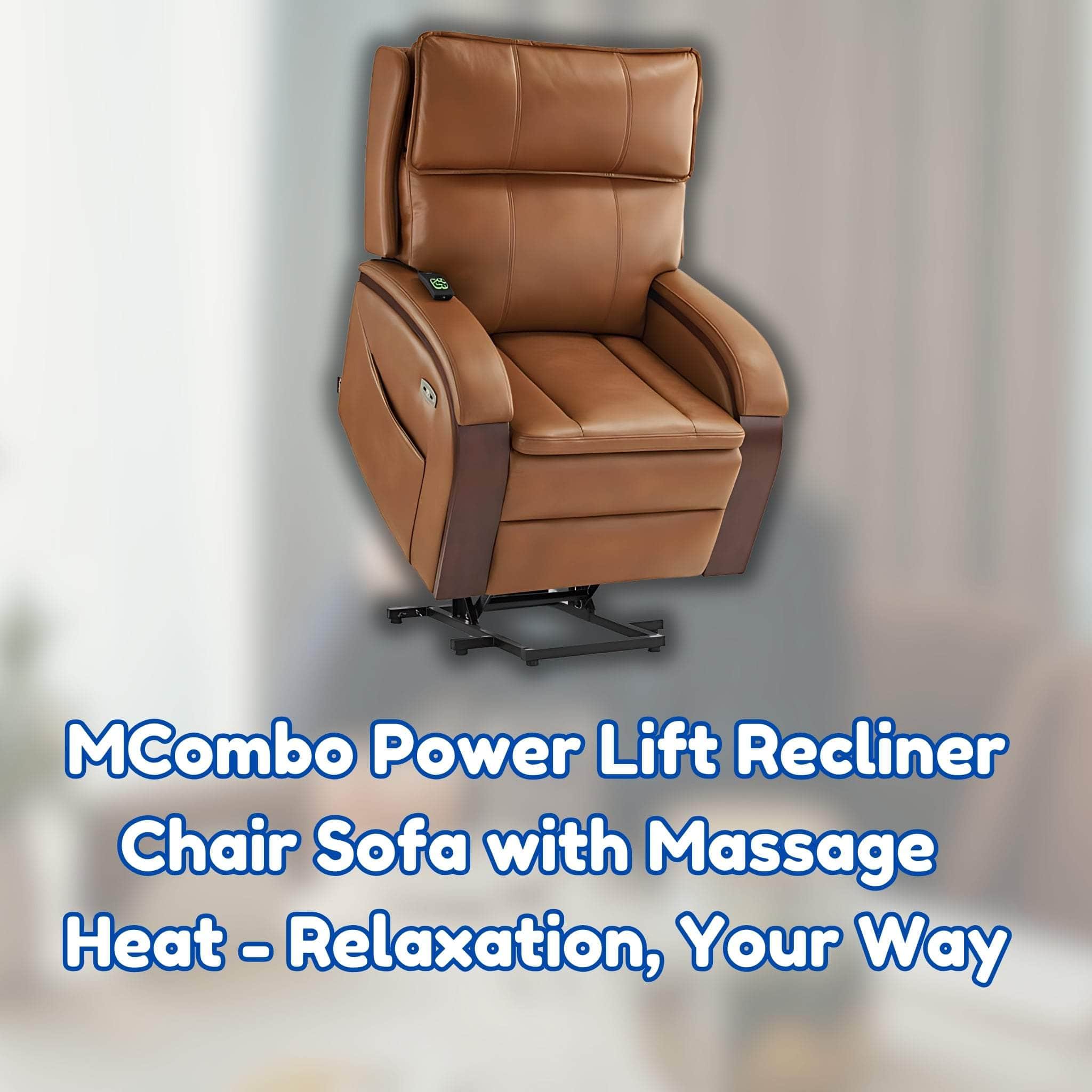 MCombo Power Lift Recliner Chair Sofa with Massage Heat - Relaxation,Your Way