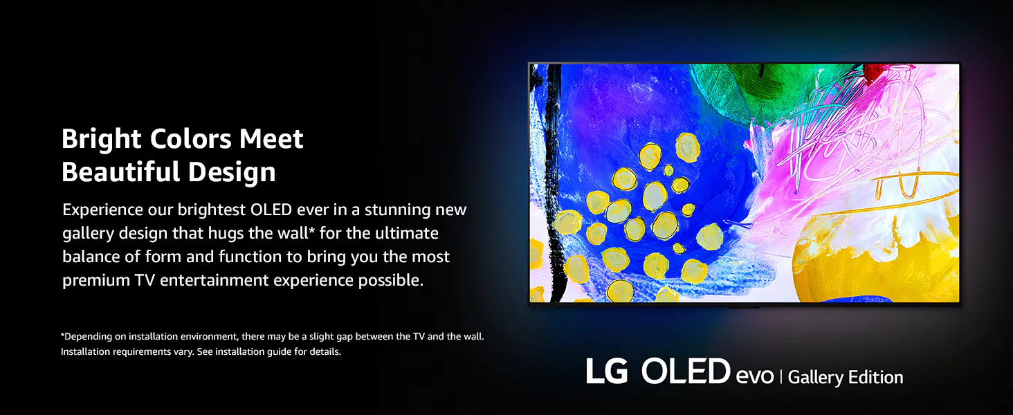 brightest OLED ever in a stunning new gallery design that hugs the wall 