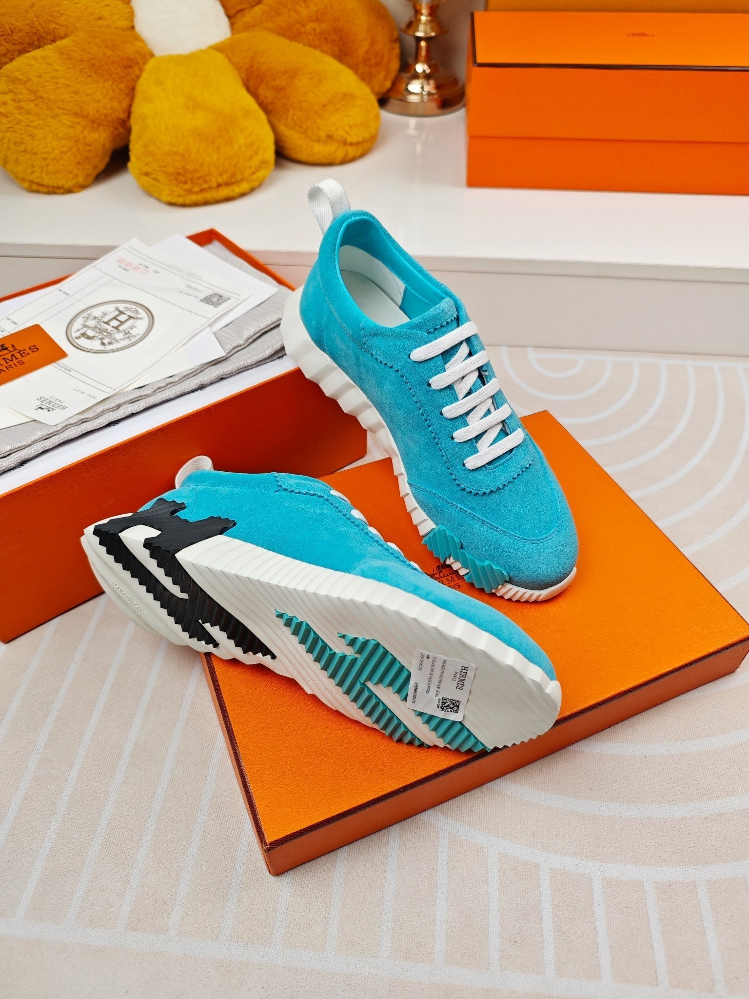 BOUNCING SNEAKERS SKY BLUE CALFSKIN、mysite、Cacoeks