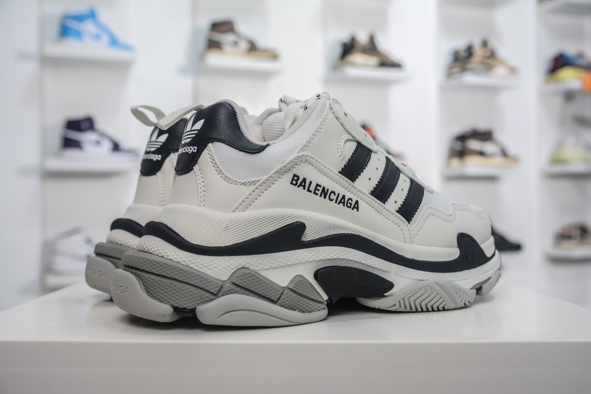 Balenciaga Triple S Sneaker x Adidas in White、mysite、Cacoeks