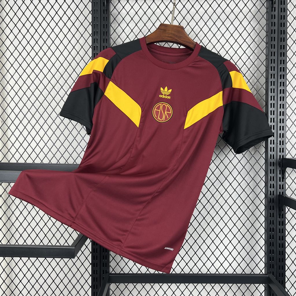JerseysGala.com | AS Roma 24-25 Originals LFSTLR T-Shirt - Deep Red -Customize Name, Number and Patch | Worldwide Shipping