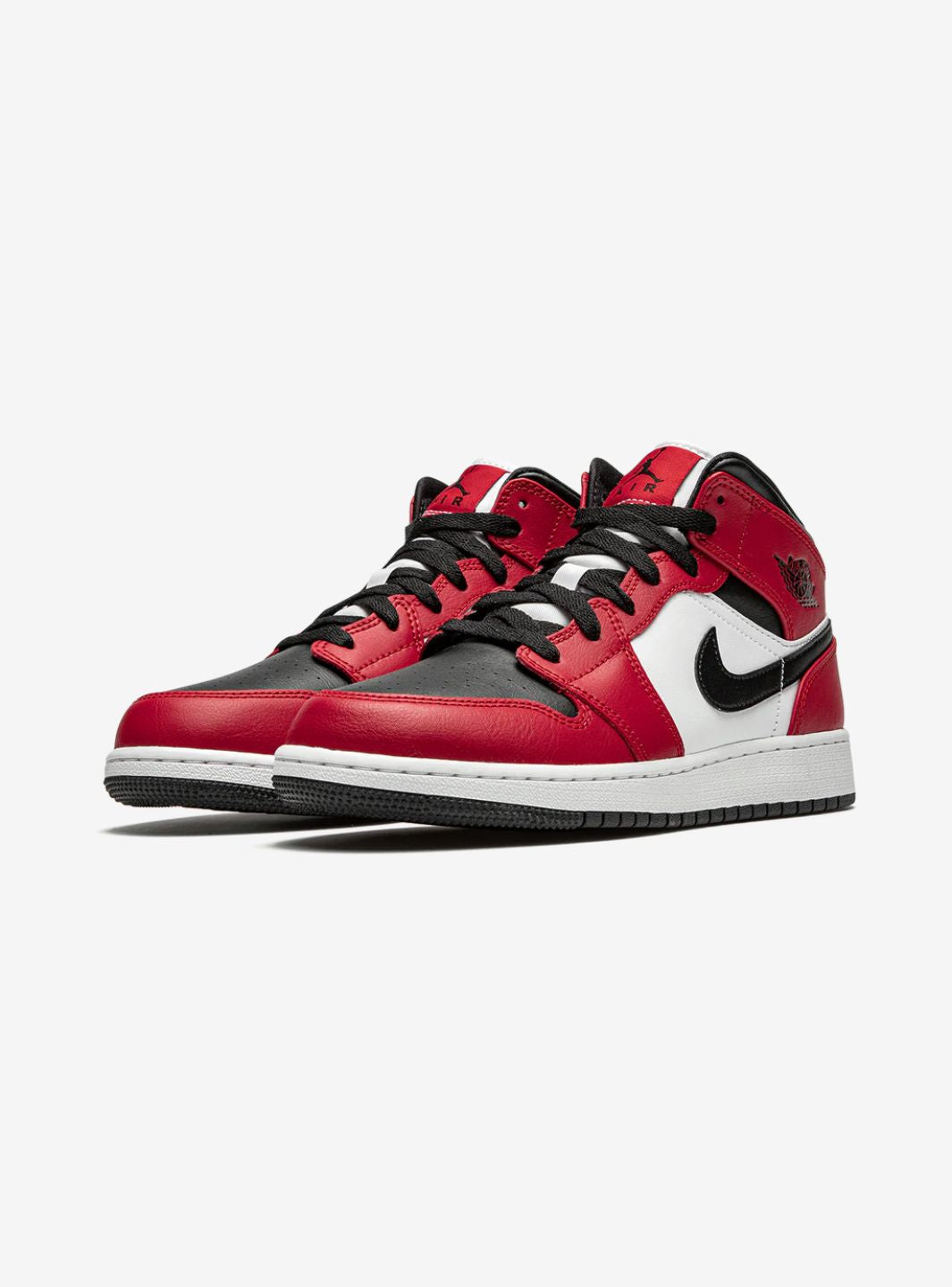 Air Jordan 1 Mid Chicago Black Toe、JORDAN、Cacoeks