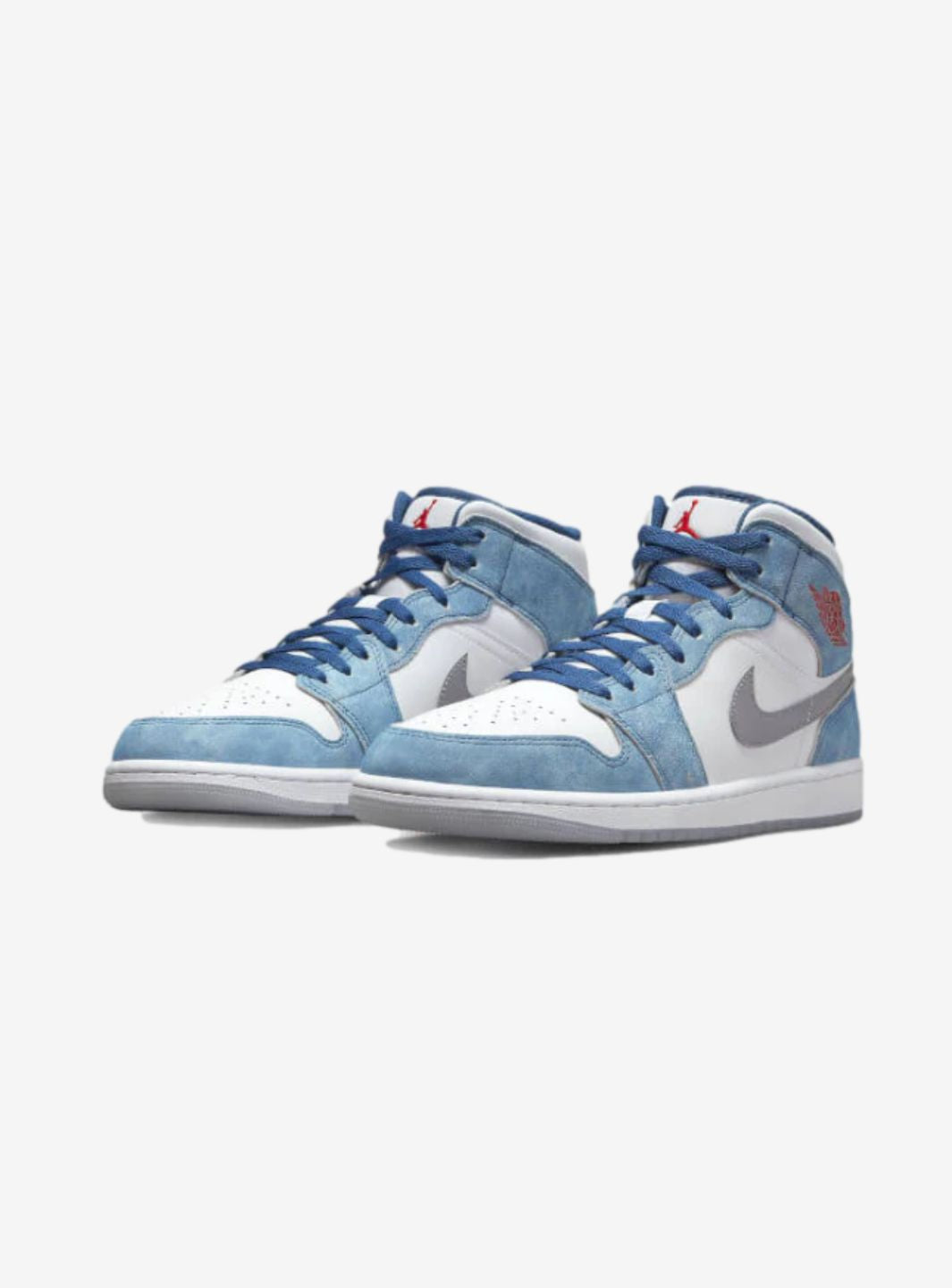 Air Jordan 1 Mid SE French Blue Light Steel、JORDAN、Cacoeks