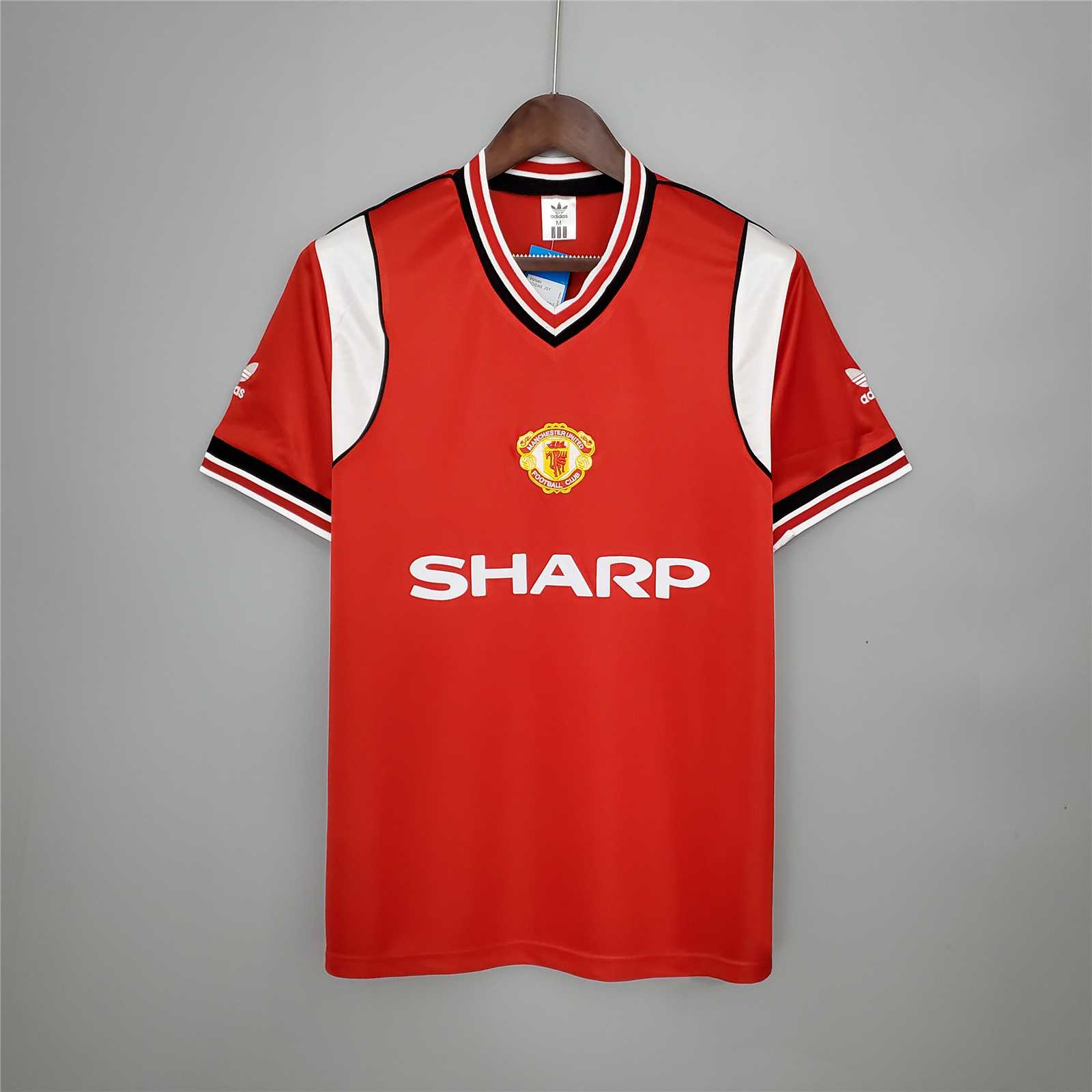 Higojerseys-Retro Manchester United 85-86 Home Stadium Jersey