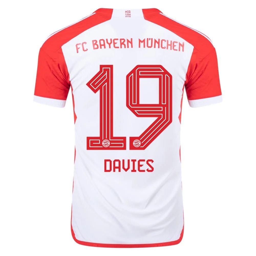 23/24 Bayern Munich #19 Alphonso Davies Home Jersey-mysite Custom Football Kit- Nextkits