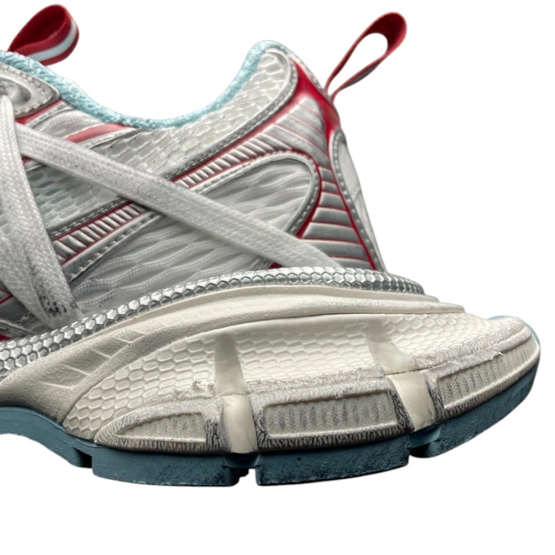 Balenciaga 3XL Extreme Laces B Sneaker in White Red Turquoise Grey、mysite、Cacoeks