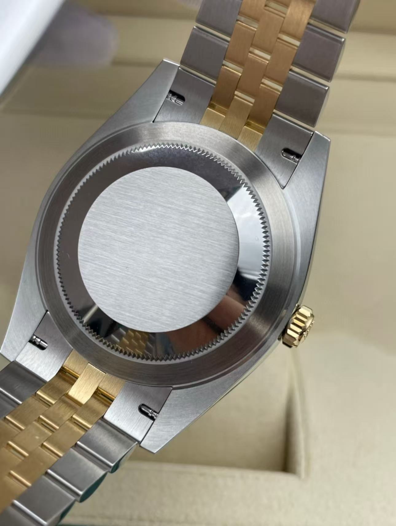 Rolex Datejust 41mm Super Clone Swiss Watch Two Tone Jubilee Bracelet Champagne Dial Ref M126333-0012-3235 Swiss Movement