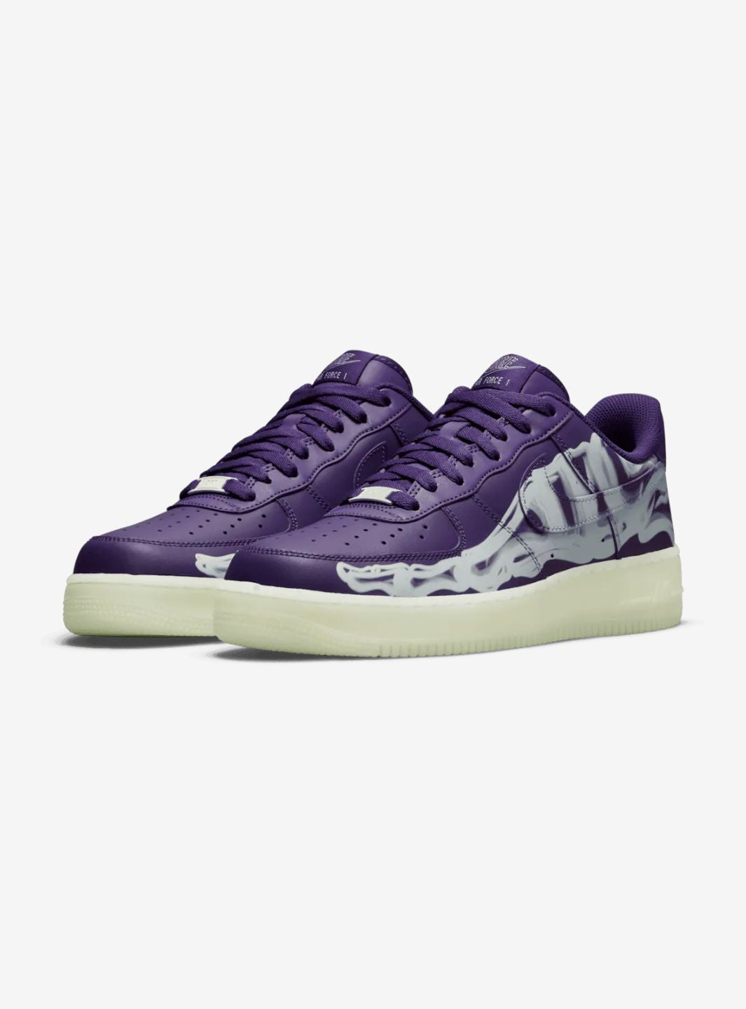 Nike Air Force 1 Low Purple Skeleton Halloween (2021)、NIKE、Cacoeks