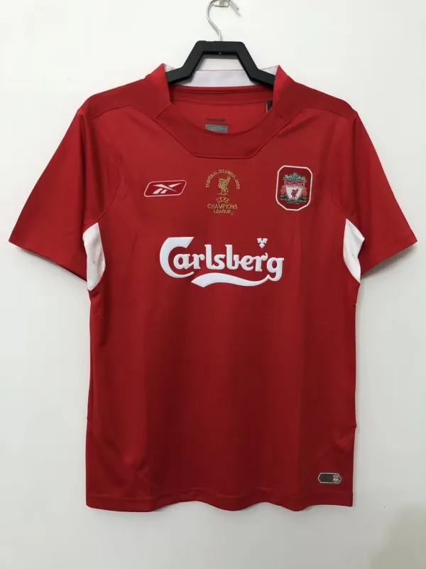 04-05 Liverpool Champions League home soccer jersey-Retro version: Ajax 24-25 Home Stadium Jersey - Fans Version mysite: Adidas luxuryfootballshirts.com: https://www.luxuryfootballshirts.com/