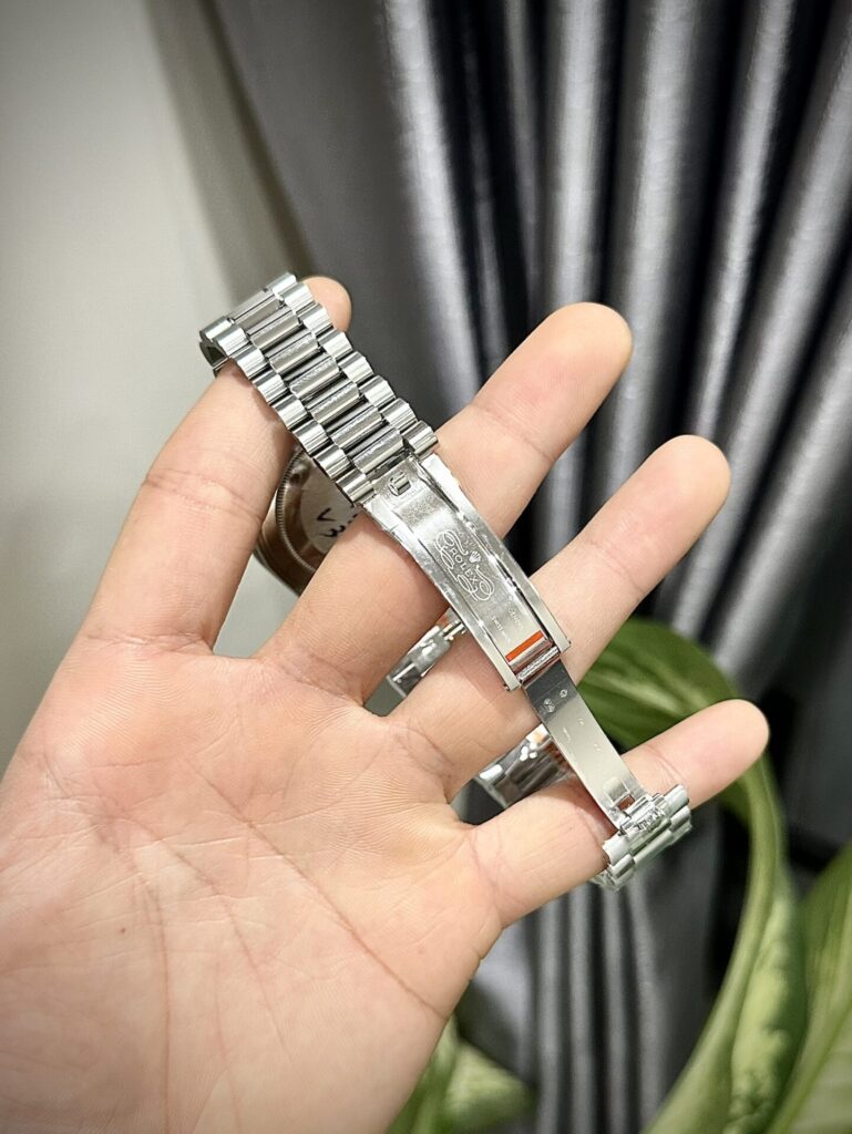 Đồng Hồ Rolex Day-Date Mặt Xanh Băng Cọc Số Arabic Nhà Máy GM 40mm