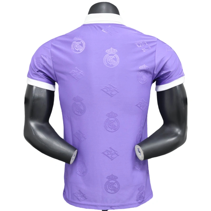 25-26 Real Madrid Polo Shirt Purple soccer jersey-Player Version: Ajax 24-25 Home Stadium Jersey - Fans Version mysite: Adidas luxuryfootballshirts.com: https://www.luxuryfootballshirts.com/
