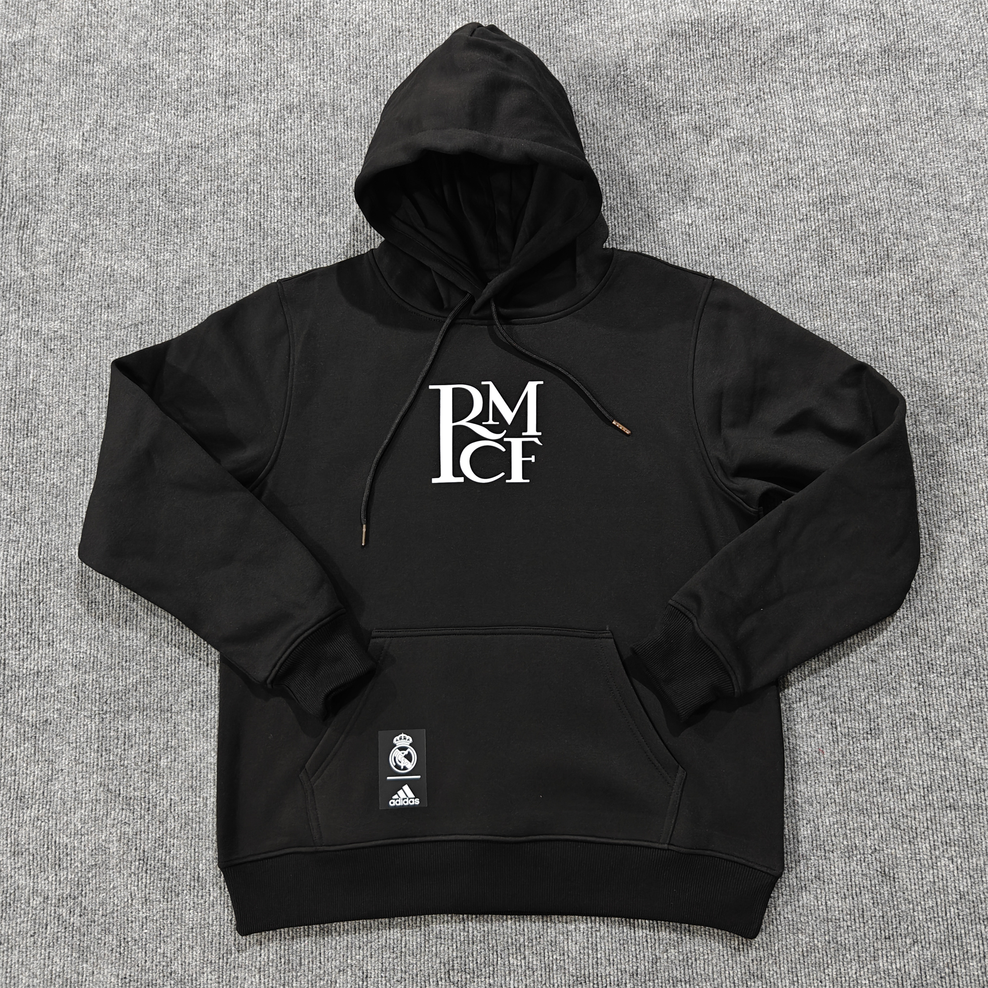 JerseysGala.com | Real Madrid 24-25 RMCF Concept Hoodie - Black -Customize Name, Number and Patch | Worldwide Shipping