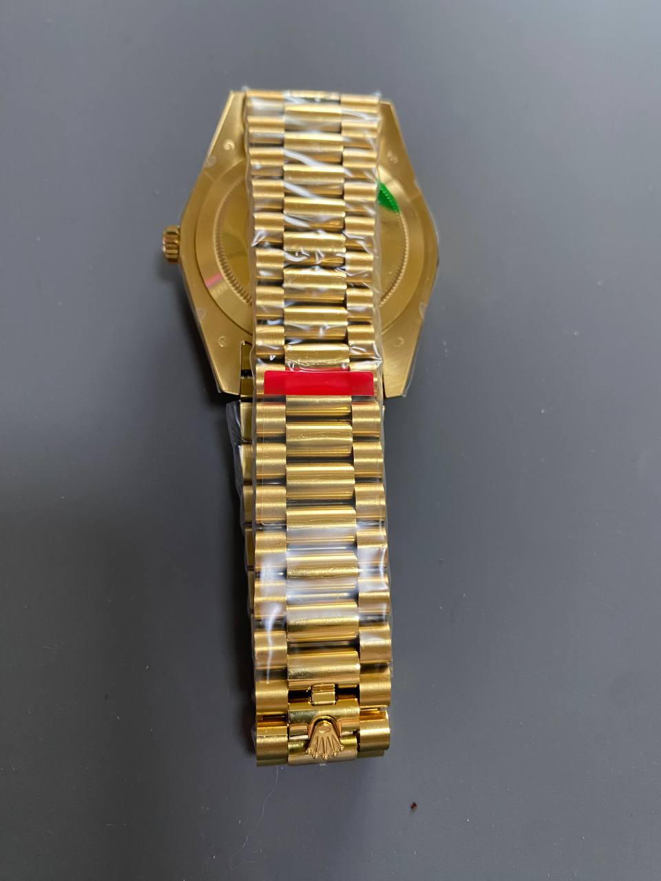 Super Clone 1:1 Rolex Day-Date 228348RBR KW Yellow Gold & Diamonds Champagne Dial-fasswatch