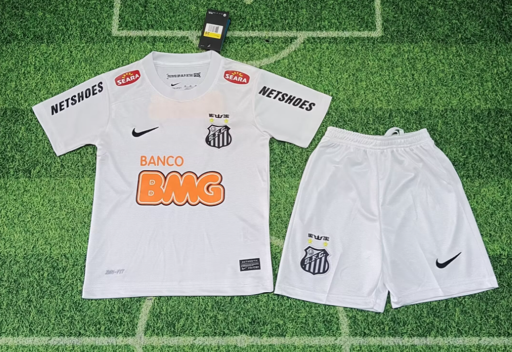 12/13 Retro Santos Laguna Home Football Shirt Kids Size Suit-mysite Custom Football Kit- Nextkits