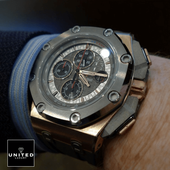 AP Micheal Schumacher Replica audemars piguet royal oak offshore 26568OM.OO .A004CA.01 replica wrist
