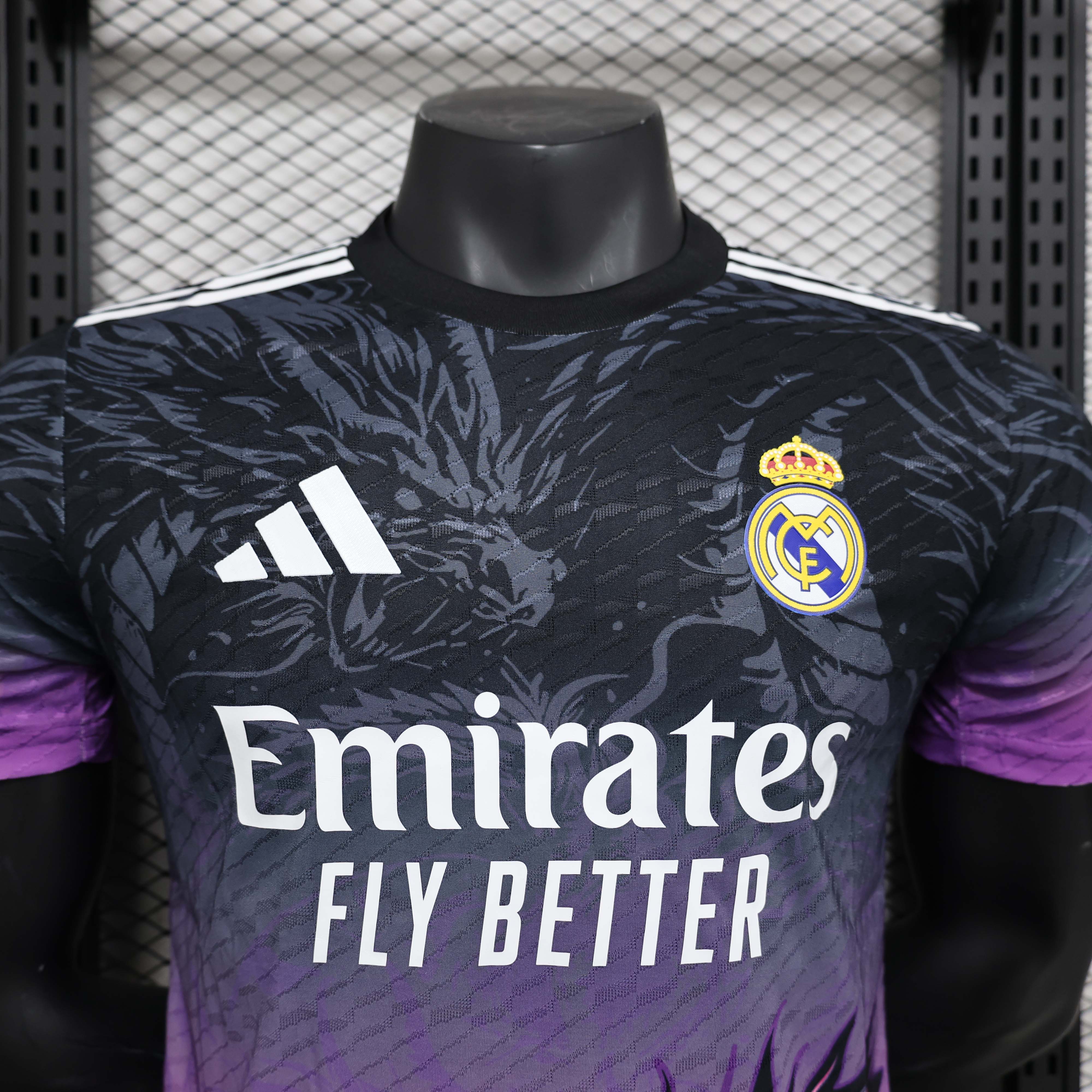 2024/2025 Player Version Real Madrid Special Edition Black and Purple Football Shirt 1:1 Thai Quality:football jersey mysite: unitedjerseyfootball 邓江浪:football