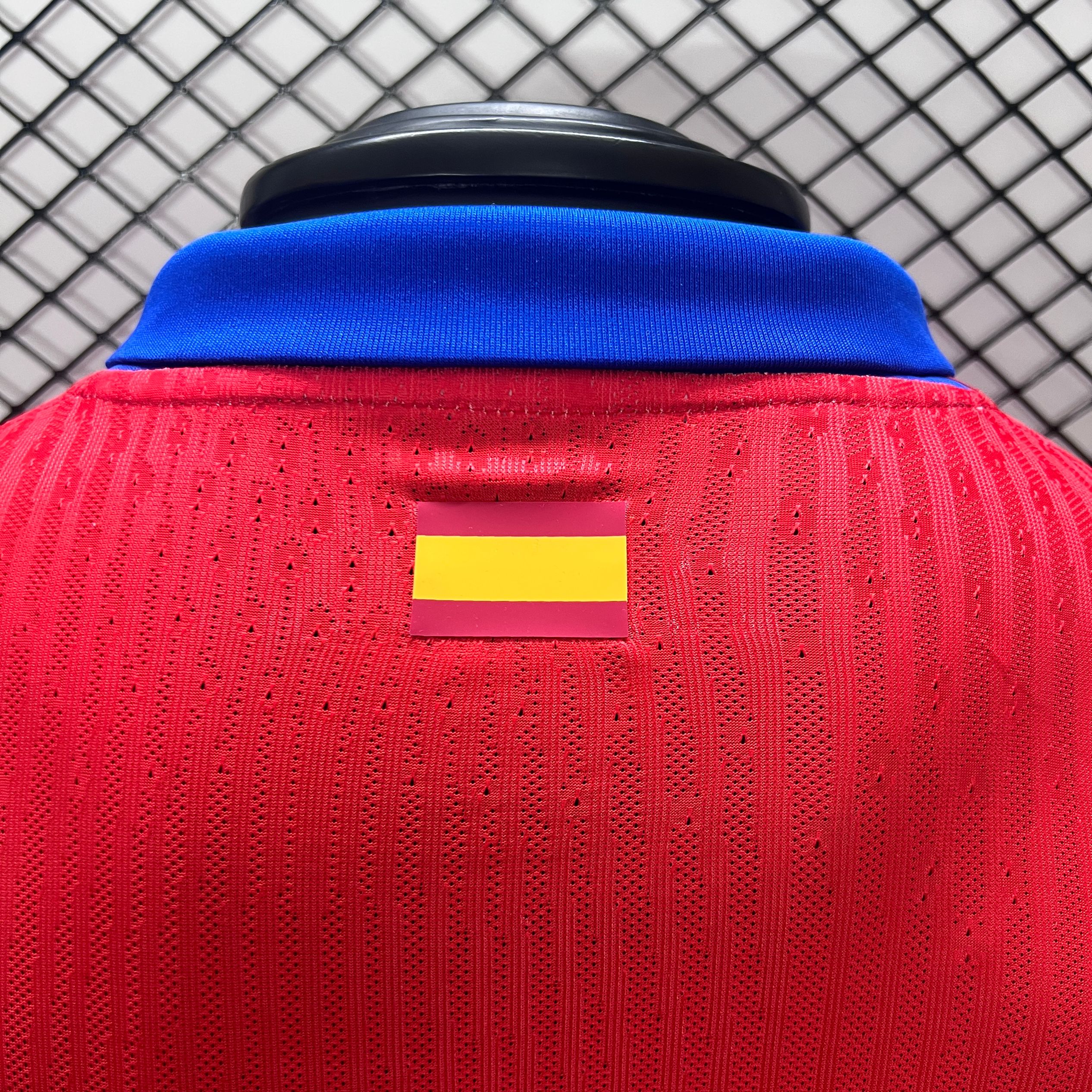 ManixJersey.com | Atletico Madrid 24-25 Home Long Sleeve Jersey - Player Version -Customize Name, Number and Patch | Worldwide Shipping