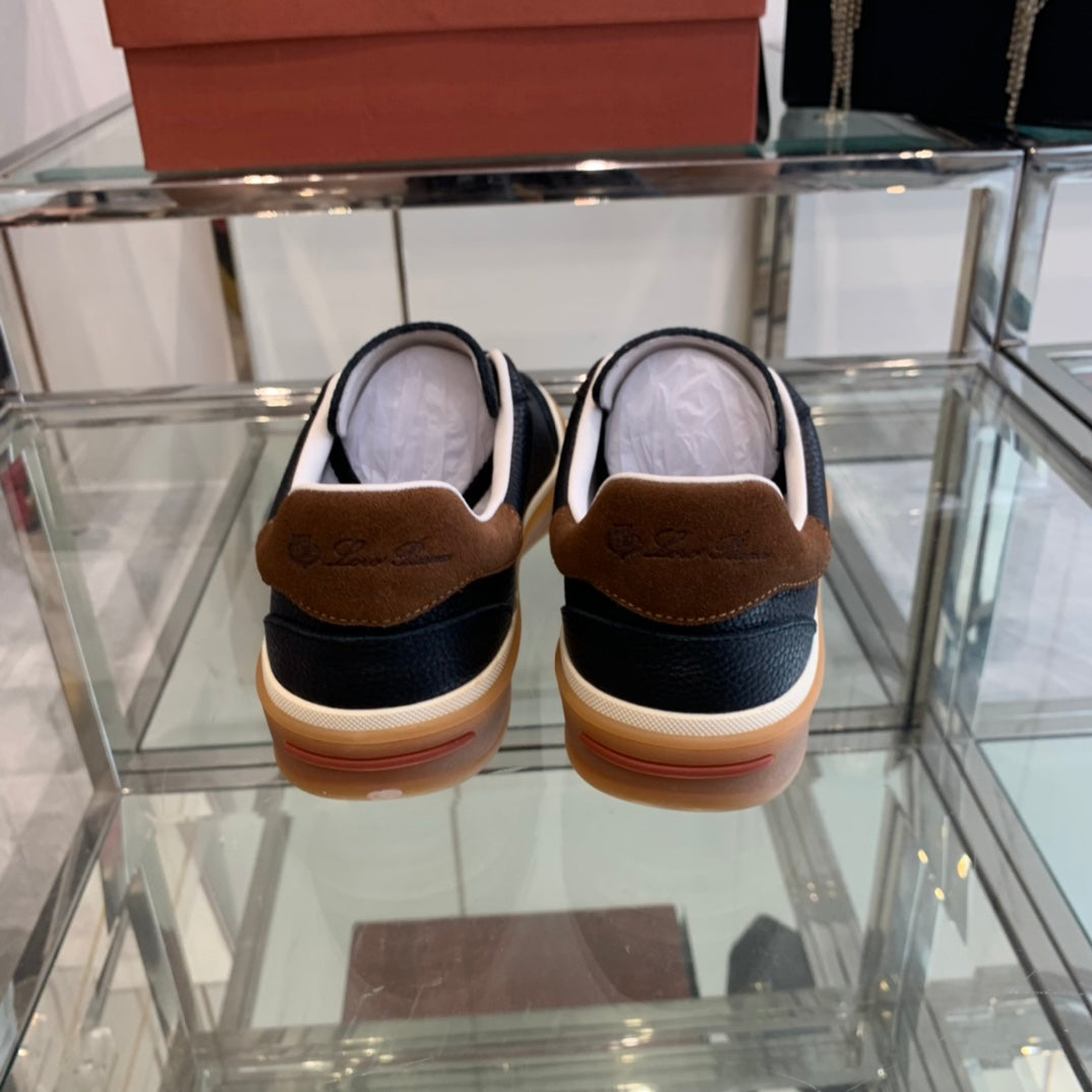 LP TENNIS WALK SNEAKERS BLACK CALFSKIN、mysite、Cacoeks