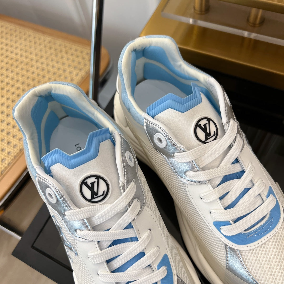 LV RUN 55 SNEAKER WHITE BLUE、mysite、Cacoeks