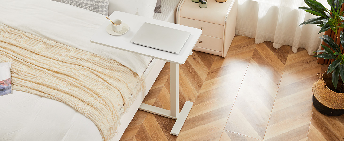 Overbed Bedside Rolling Laptop Table for Home &amp; Medical