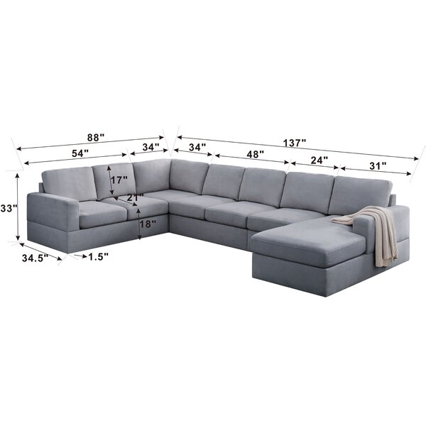 Fenndhy 137" Wide Corner Sectional