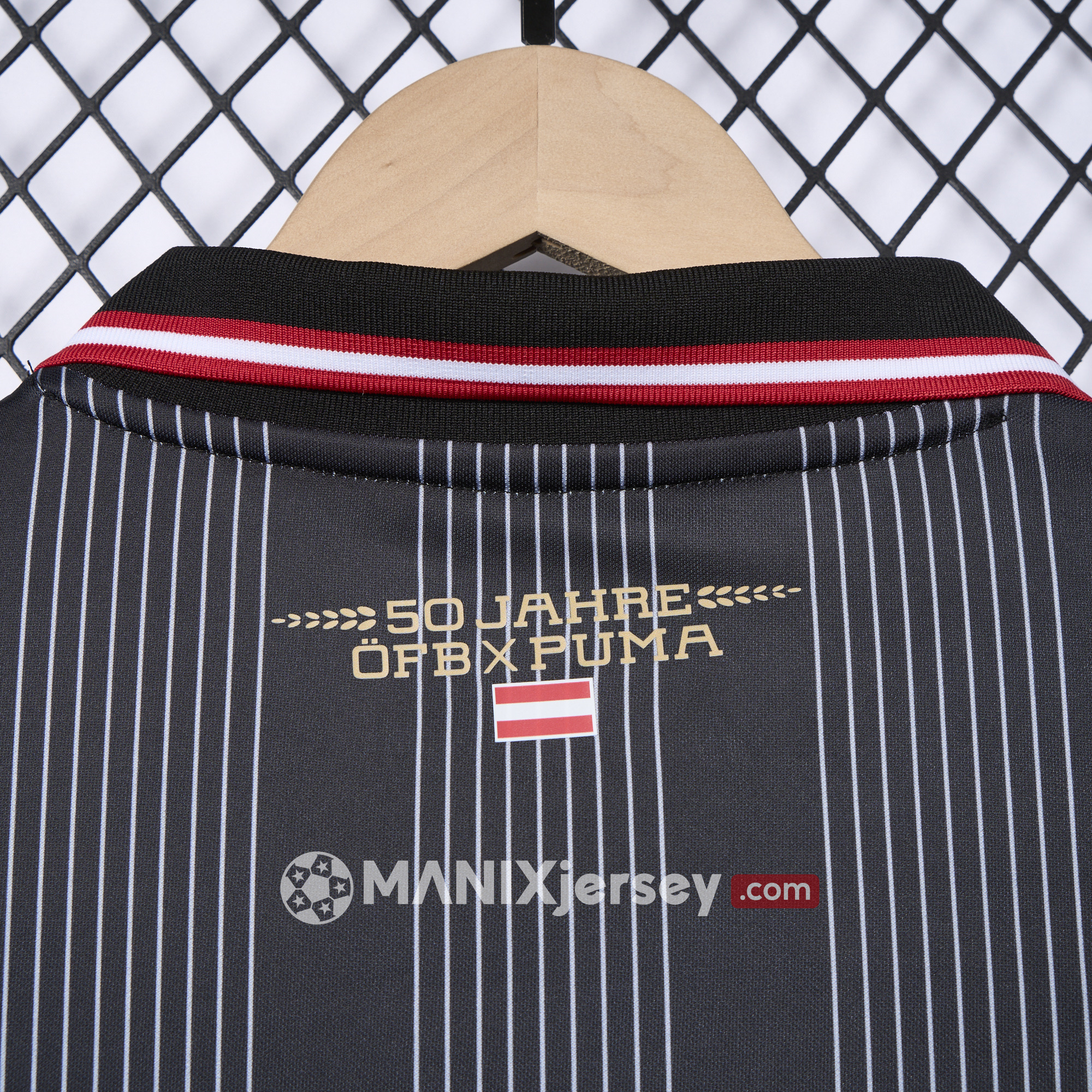 ManixJersey.com | Austria 2024 50th Anniversary Long Sleeve Jersey - Fans Version -Customize Name, Number and Patch | Worldwide Shipping