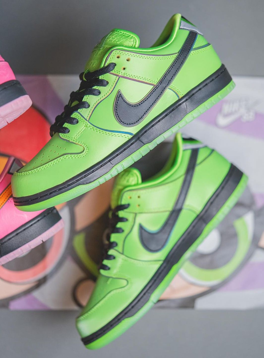 Nike SB Dunk Low The Powerpuff Girls Buttercup、NIKE、Cacoeks